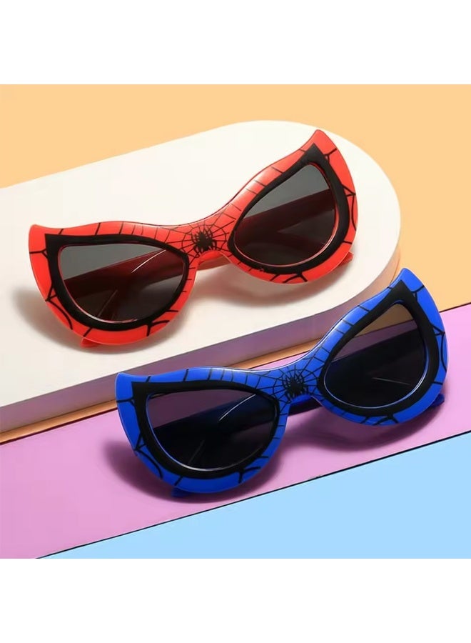 2PCS Polarized Sunglasses for Girls Boys, UV protection Spider Boy Sunglasses Superhero Cartoon Glasses - Image 4