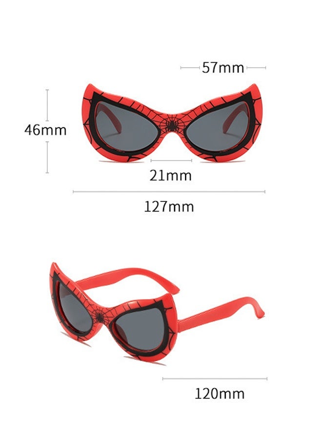 2PCS Polarized Sunglasses for Girls Boys, UV protection Spider Boy Sunglasses Superhero Cartoon Glasses - Image 2