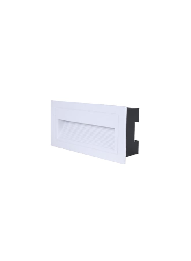Jana Light Led rectangular white stair spotlight 8W with 8.5 cm face - Image 1