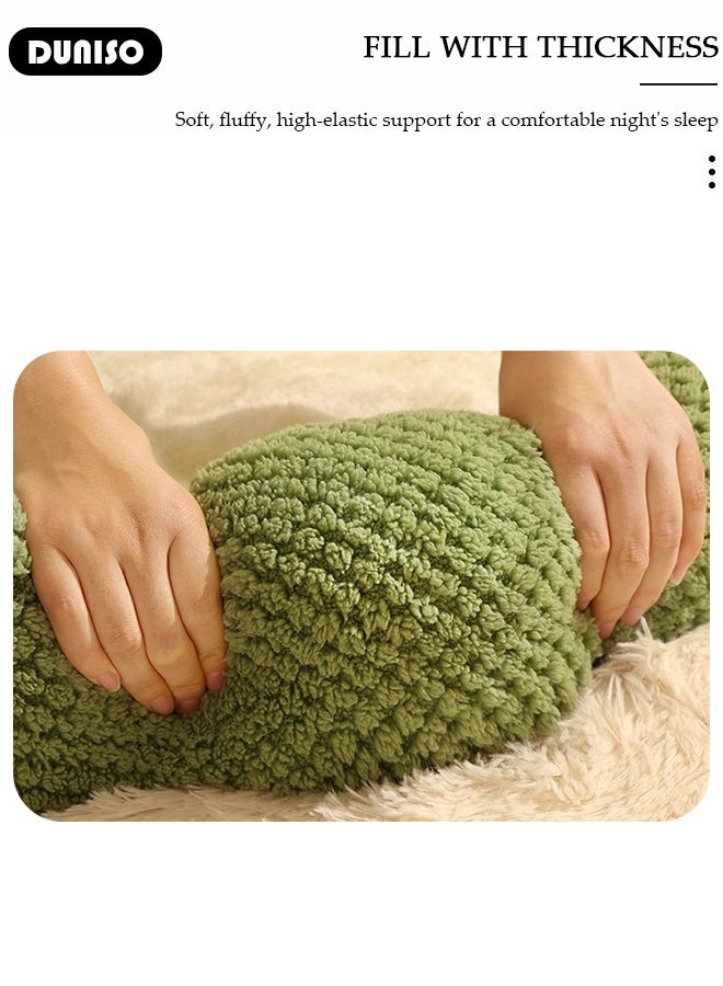 DUNISO Cute Frog Design Round Pet Bed, Warm Plush House for Cats and Dogs, All Seasons - Image 5