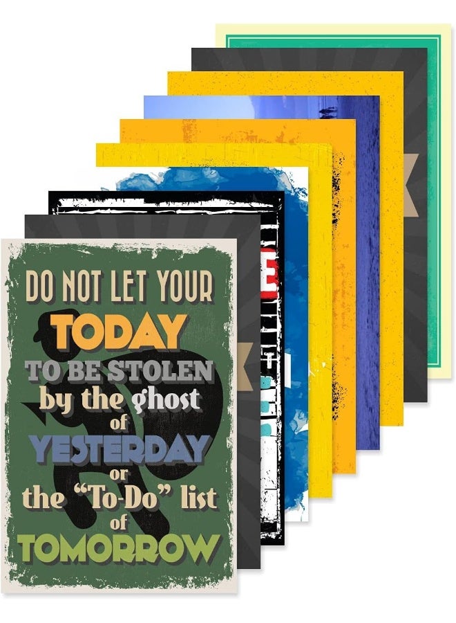 Paper Plane Design PAPER PLANE DESIGN Quote and Motivational Poster Set of 10 (Size 45 x 30 cm) - Image 1