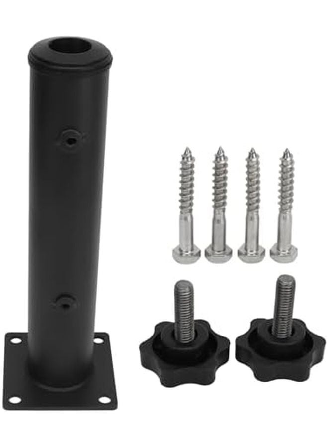 Heavy Duty Stainless Steel Umbrella Mount Holder Base Bracket for Garden Patio Balcony Boat Dock - Image 2