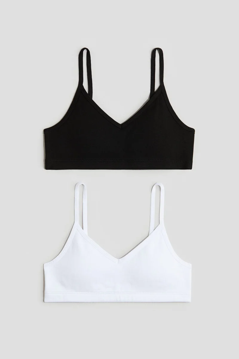 H&M 2-pack padded crop tops