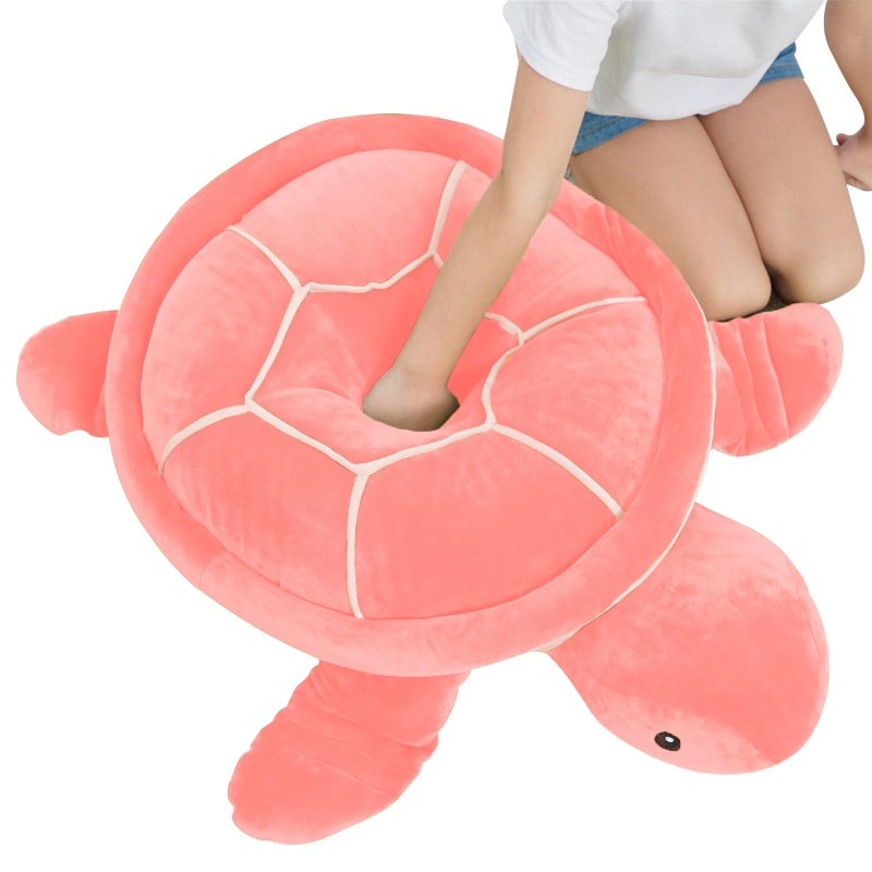 Dalmao 20 Inch Pink Sea Turtle Stuffed Animals Soft Plush Toys Body Pillows Ocean Turtle Plushies Gifts for Kids Boys Girls Girlfriend Birthday - Image 3
