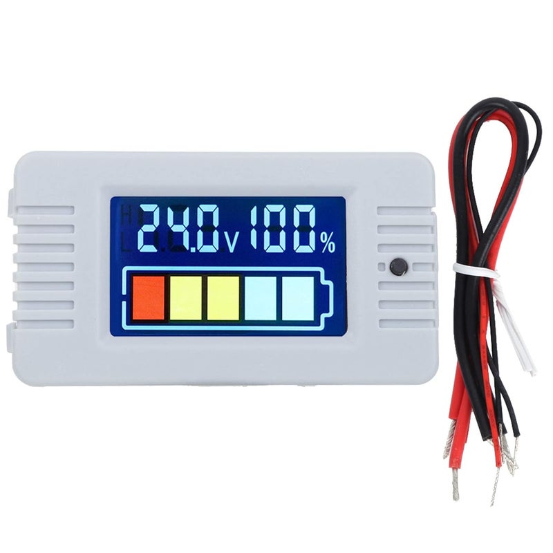 Digital Voltmeter Tester 0 100V Battery Capacity Indicator LCD Color Display Photovoltaic - Image 1
