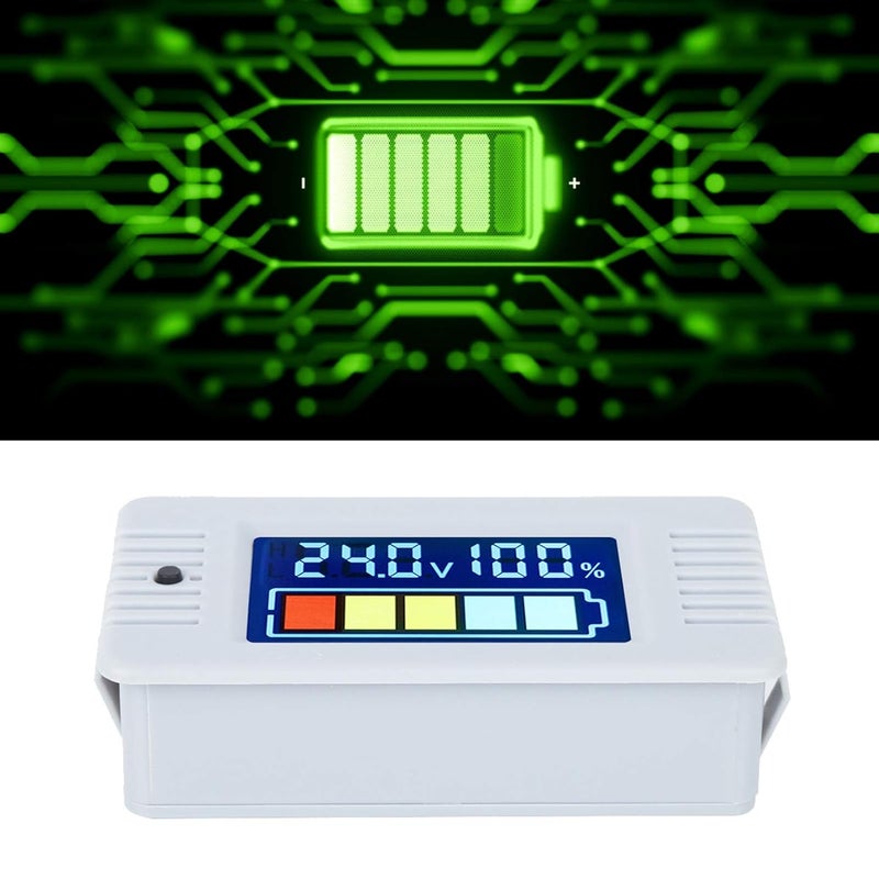 Digital Voltmeter Tester 0 100V Battery Capacity Indicator LCD Color Display Photovoltaic - Image 4