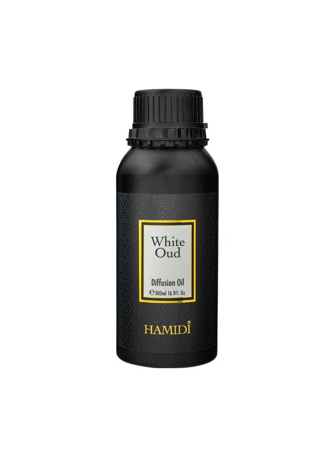 Hamidi White Oud Diffuser Oil 500ml, Multi Colour, Home Fragrance Diffuser Oil For Aroma Use, For Home Styling, Tabletop Display And Interior Ambience - Image 5