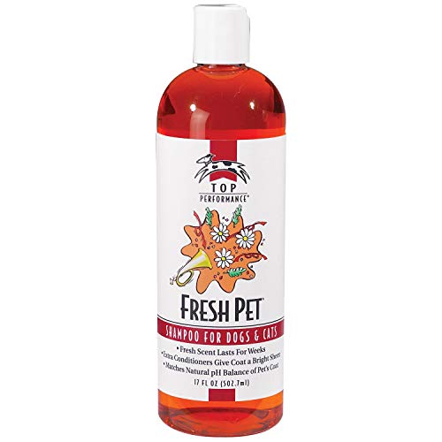 Top Performance Fresh Pet Shampoo Prevents Mats and Tangles – Matches Natural pH Balance of Pet’s Coat and Skin, 17 Oz. - Image 1