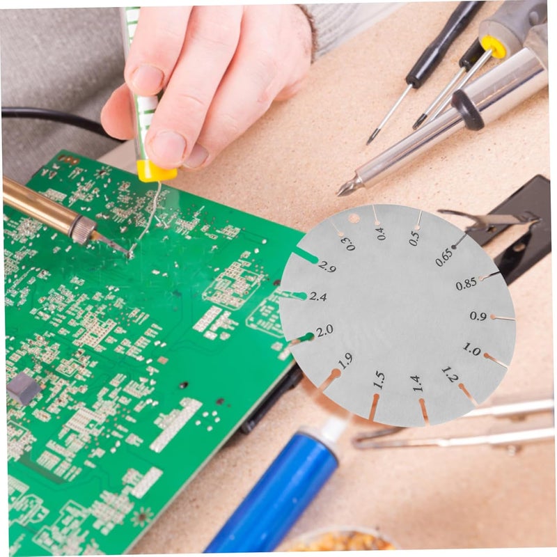 2pcs Stainless Steel Welding Gauge Double-Sided Wire and Metal Sheet Thickness Measurement Tool for Precise Weld Inspection and Use - Image 5