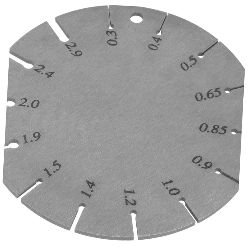 2pcs Stainless Steel Welding Gauge Double-Sided Wire and Metal Sheet Thickness Measurement Tool for Precise Weld Inspection and Use - Image 4