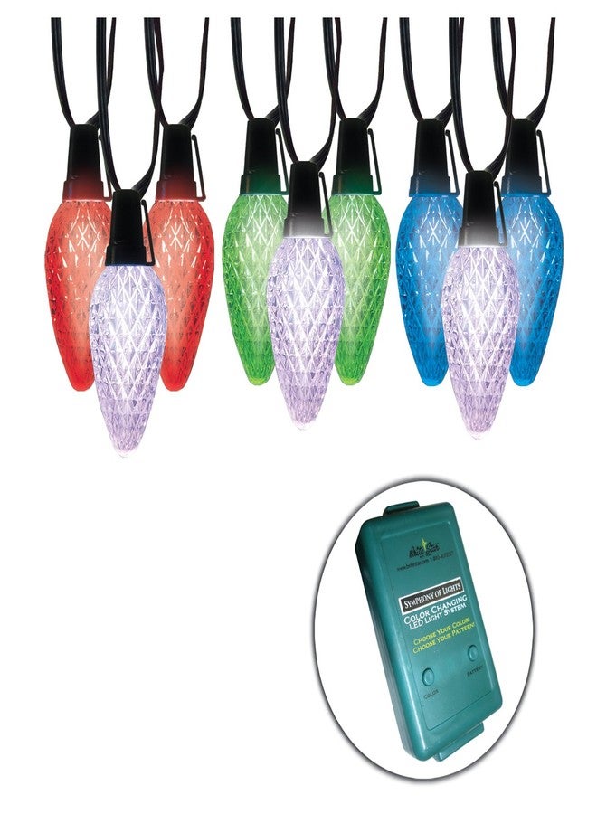 Brite Star 15 C9 Faceted LED Lights-Perfect for Christmas & Other Parties-1 Set, 14', Multicolor - Image 1