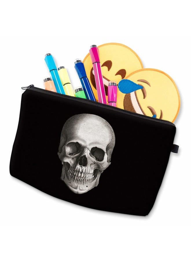 deanfun - Cosmetic Bag for Women, Skull 3D Printed Black Cool Makeup Bags Waterproof Travel Storage Toiletry Bag Accessories Gifts(hzb-42) - Image 1