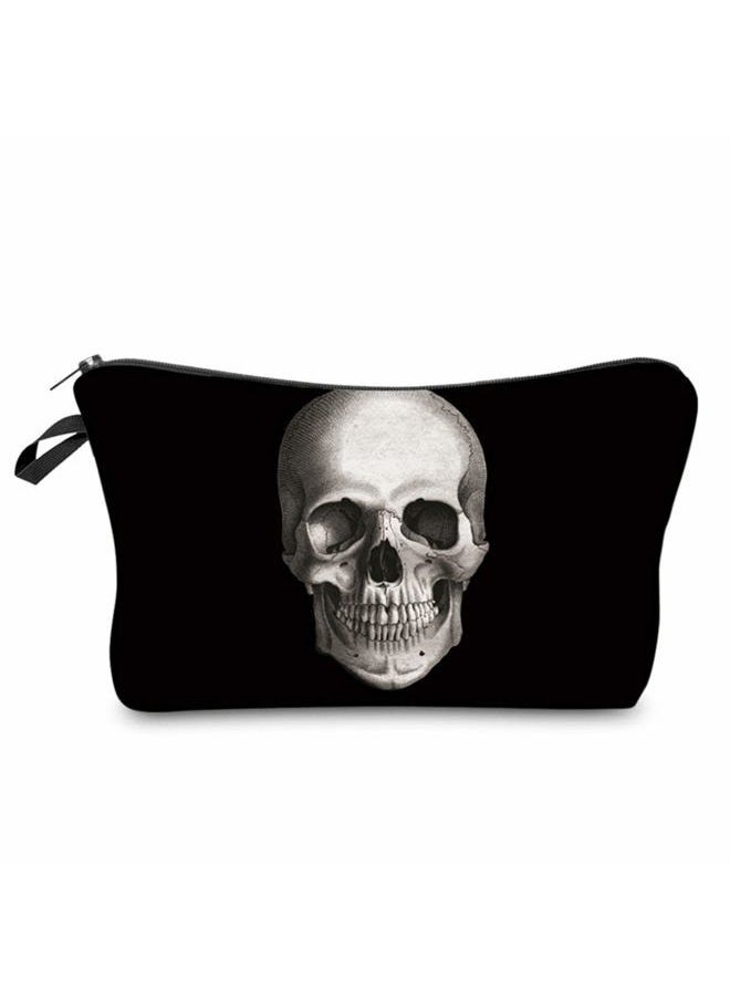 deanfun - Cosmetic Bag for Women, Skull 3D Printed Black Cool Makeup Bags Waterproof Travel Storage Toiletry Bag Accessories Gifts(hzb-42) - Image 1