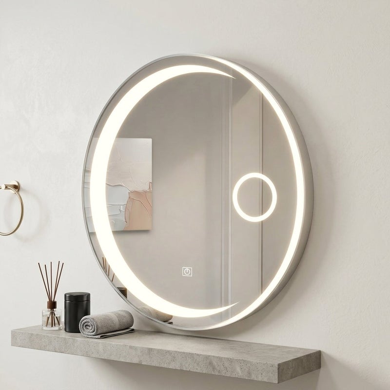 شاربدو مرآة الفن مع الضوء ، إصدار ضوء LED ، شاشة تعمل باللمس ، ضوء دافئ - Image 2