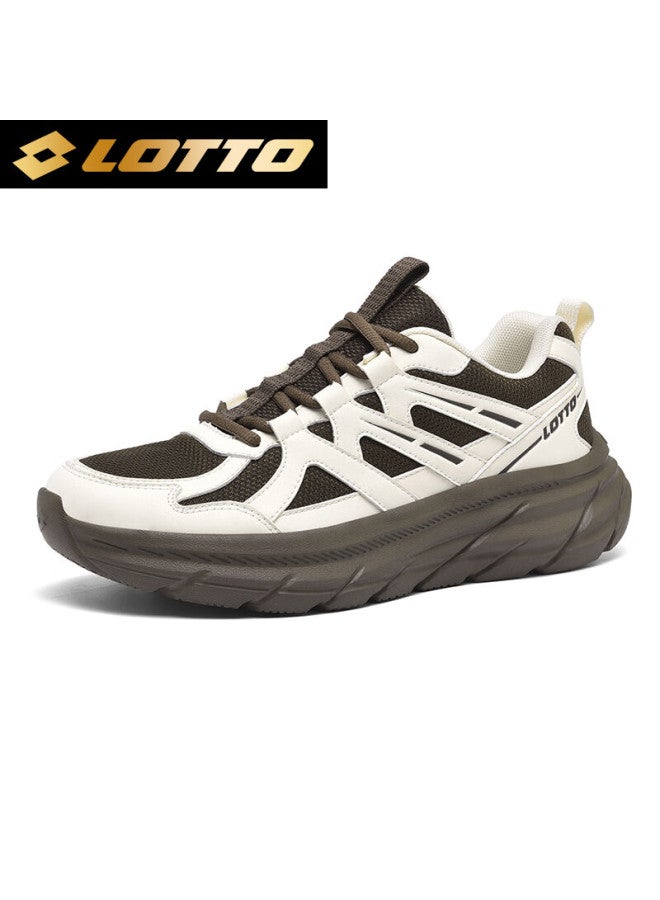 Lotto Men's Running Shoes Outdoor Hiking Shoes Spring Couple Sports Shoes Non-slip Trail Hiking Shoes 1068 Gray/brown Size 45 - Image 4