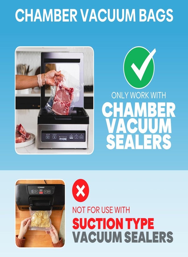 Cloudslucky Vacuum Chamber Sealer Bags for Food 10"x14" 200 Pcs Seal a Meal Pre-cut Bag,Commercial Food Saver Bags Sous Vide Bags Thick BPA-Free Chamber Heavy Duty Vacuum Seal, Meat Cheese Dry Goods - Image 3