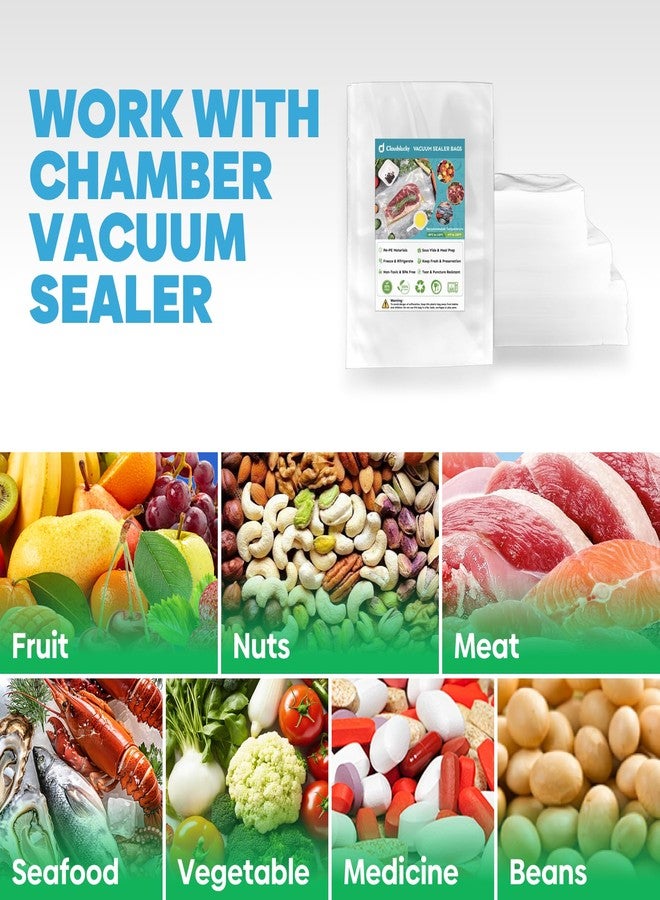 Cloudslucky Vacuum Chamber Sealer Bags for Food 10"x14" 200 Pcs Seal a Meal Pre-cut Bag,Commercial Food Saver Bags Sous Vide Bags Thick BPA-Free Chamber Heavy Duty Vacuum Seal, Meat Cheese Dry Goods - Image 5