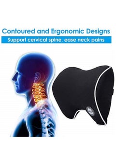 Womdee Car Neck Pillow for Neck Pain Relief When Driving Headrest Pillow for Car Seat with Soft Memory Foam  - Image 4