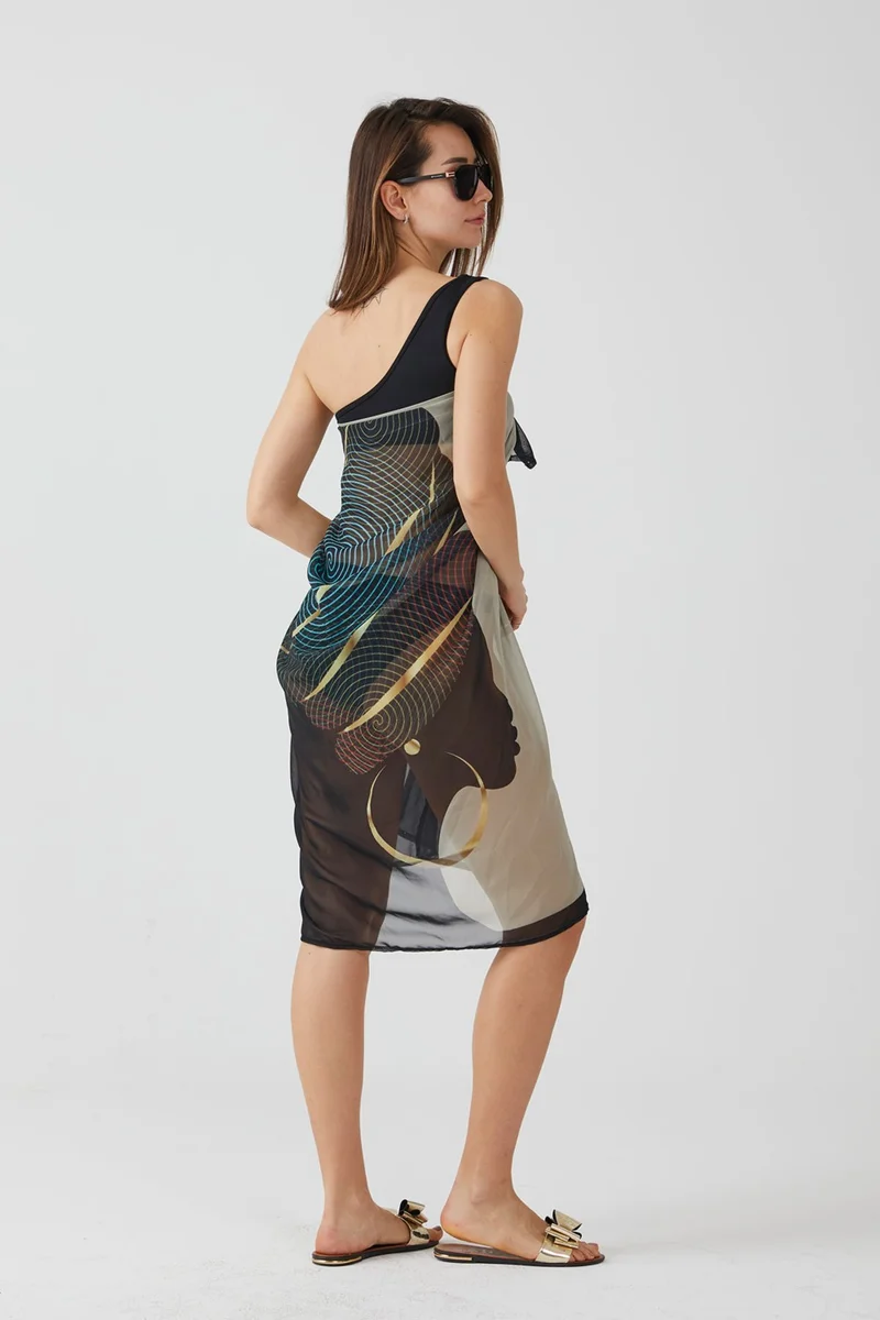 ايس هوم Abstract Print Sarong