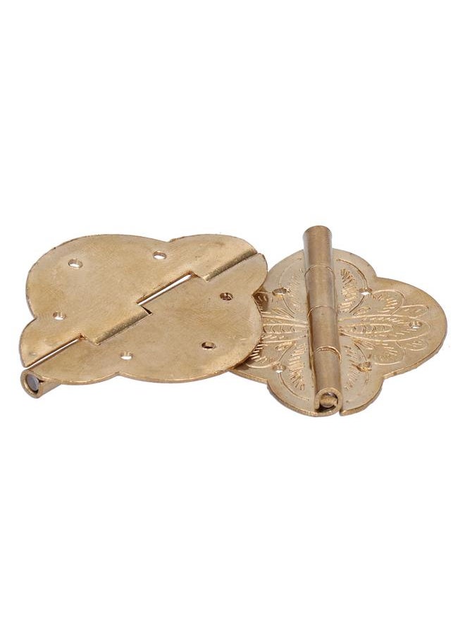 Thoraya 2Set Antique Hinge Small Brass Hinge for Drawer Door Cabinet Wardrobes Foldable Table Home  - Image 4