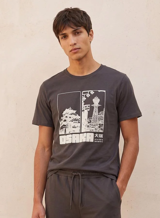 Splash FAV Basic Slim Fit Cotton Crew Neck T-shirt