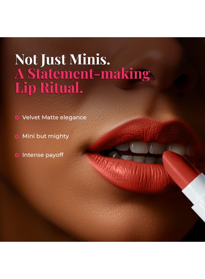 Just Herbs Ayurvedic Lipstick | Long-lasting | Weightless | Ayurvedic Formula | Travel-friendly - 4.2g Peachy Coral - Image 2