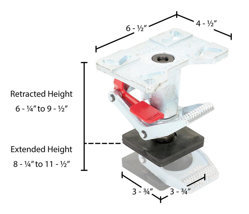 Emedco ADJ HT FLOOR LOCK/8-10 INCH CASTERS - Image 5