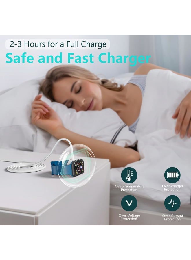 Autallgee Upgraded 2 Pack for Apple Watch Charger, [MFi Certified] iWatch Charger USB C Fast Charging Magnetic Compatible with iWatch Series 10 /Ultra 2/Ultra/SE 2/SE/9/8/7/6/5/4/3/2/1 3.3FT - Image 3