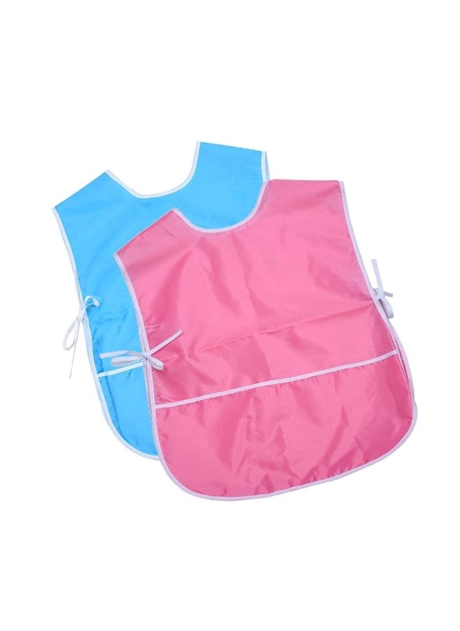 Mudder Mudder 2 Pieces Children's Art Smock, Artist Smock, Waterproof Painting Apron for Kids Toddler  - Image 1