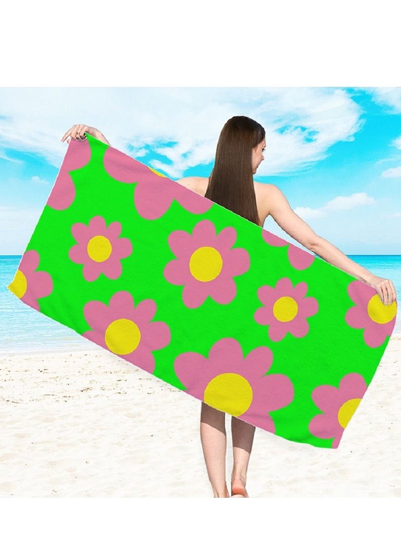 Y&D Microfiber Beach Towel,Quick Fast Dry Super Bath Towels Absorbent Blanket,Suitable For Travel,Camping,Pool 