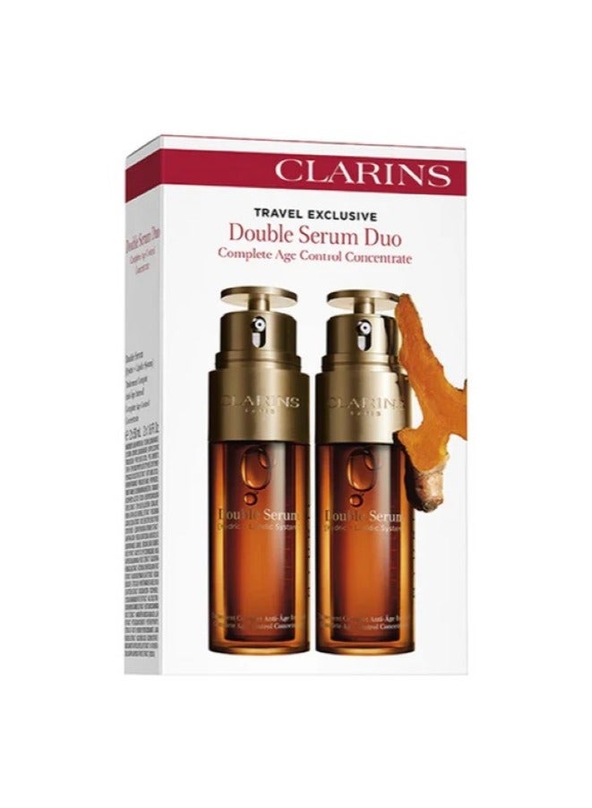 clarins clah Clarins Travel Exclusive Double Serum Duo (Hydric + Lipidic System), Complete Age Control Concentrate 50ml.  - Image 1