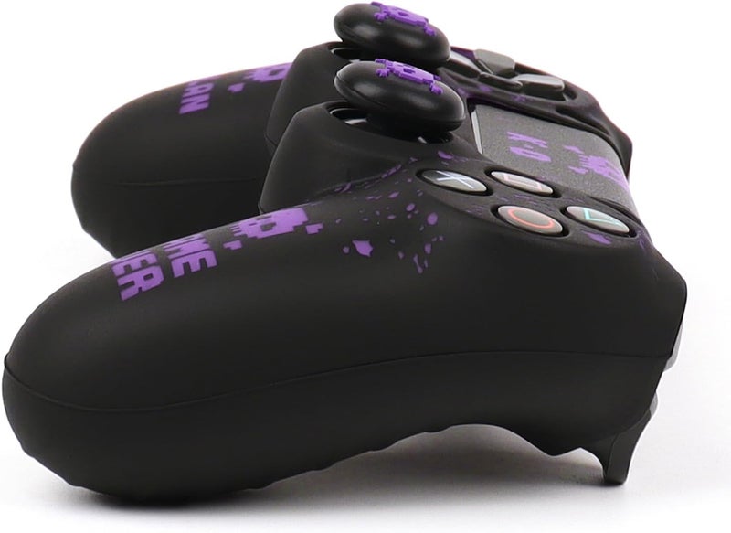 RALAN Pixelated Skull Design Controller Skin Cover with 2 Thumb Grips Compatible with PS4/Playstation 4 Slim/Pro Controller - Image 5