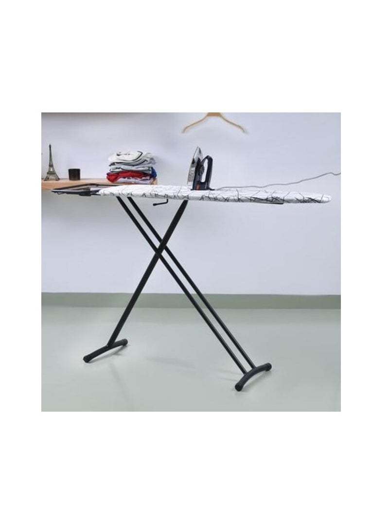 DELCASA Vibgyor Ironing Board with Cotton Cover, 8mm Pad, Mesh Steel Frame Iron Board with Cover Pad Home Laundry Room Or Dorm Use Adjustable Height - Image 1