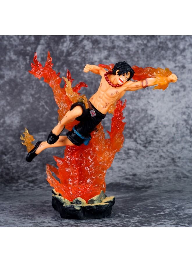 Anime Portgas·D· Ace Figure, Fire Fist Ace Model Statue Figure Toy, Anime Realistic Model Ornament, Super Collectible Anime Action Figure Toy 16cm  - Image 3