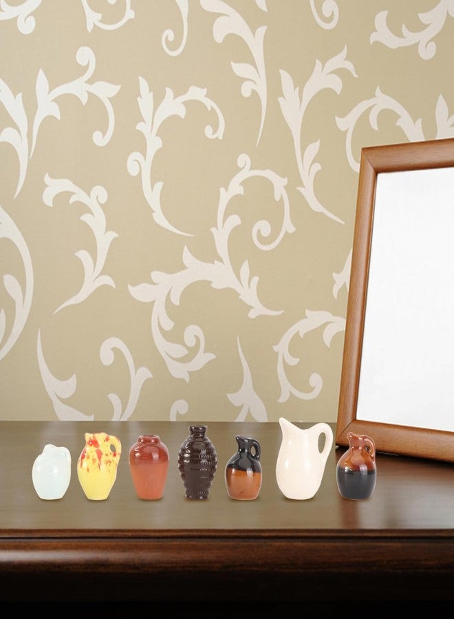 TOYANDONA Mini Vase Set in Multiple Styles Ceramic Miniature Vase for Mini Scene Decor Elegant House Adornment Random Style - Image 5