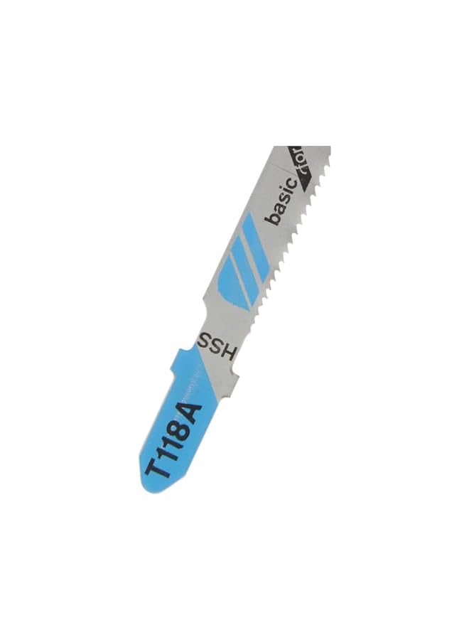 BOSCH T118 A Jigsaw Blades 92 Mm Length Hardened High Grade Hss Blade Material Is Appropriate For Cutting Non Perforated Metal Sheets Tooth Pitch 1.1 1.5 Mm Cuts Thin Solid Sheet Metals 5 Pcs - Image 3