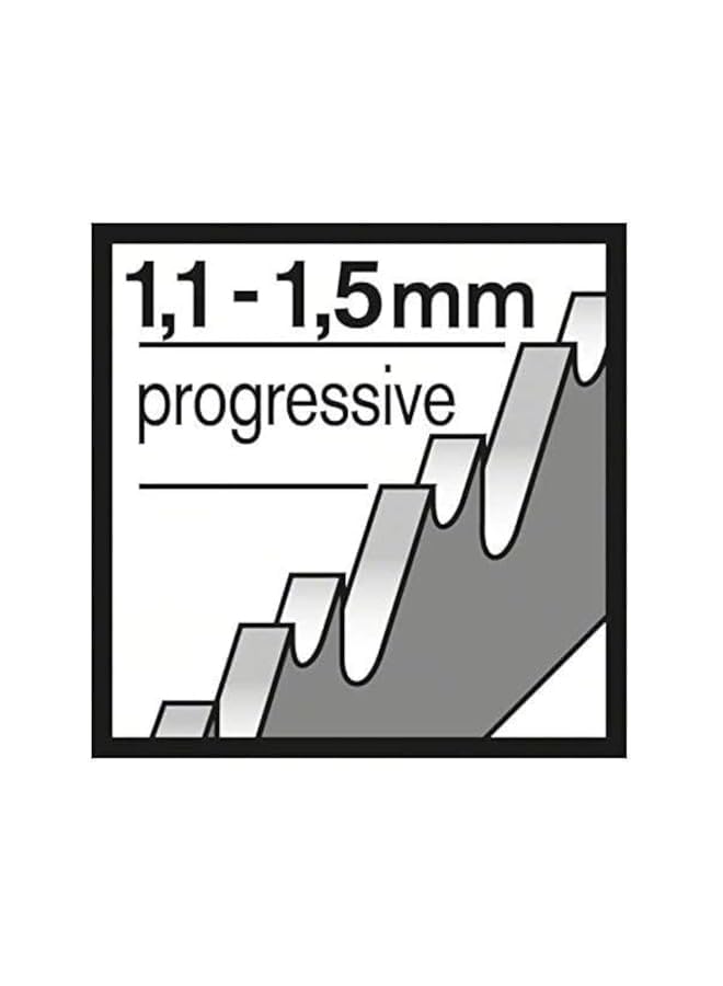 BOSCH T118 A Jigsaw Blades 92 Mm Length Hardened High Grade Hss Blade Material Is Appropriate For Cutting Non Perforated Metal Sheets Tooth Pitch 1.1 1.5 Mm Cuts Thin Solid Sheet Metals 5 Pcs - Image 4