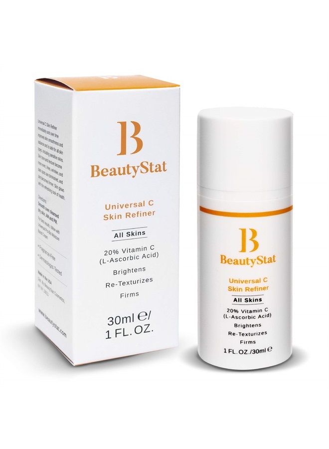 BeautyStat Universal C Skin Refiner - Serum for Face, 20% Pure L-Ascorbic Acid (Vitamin C) (30ml / 1.0 oz) - Image 1