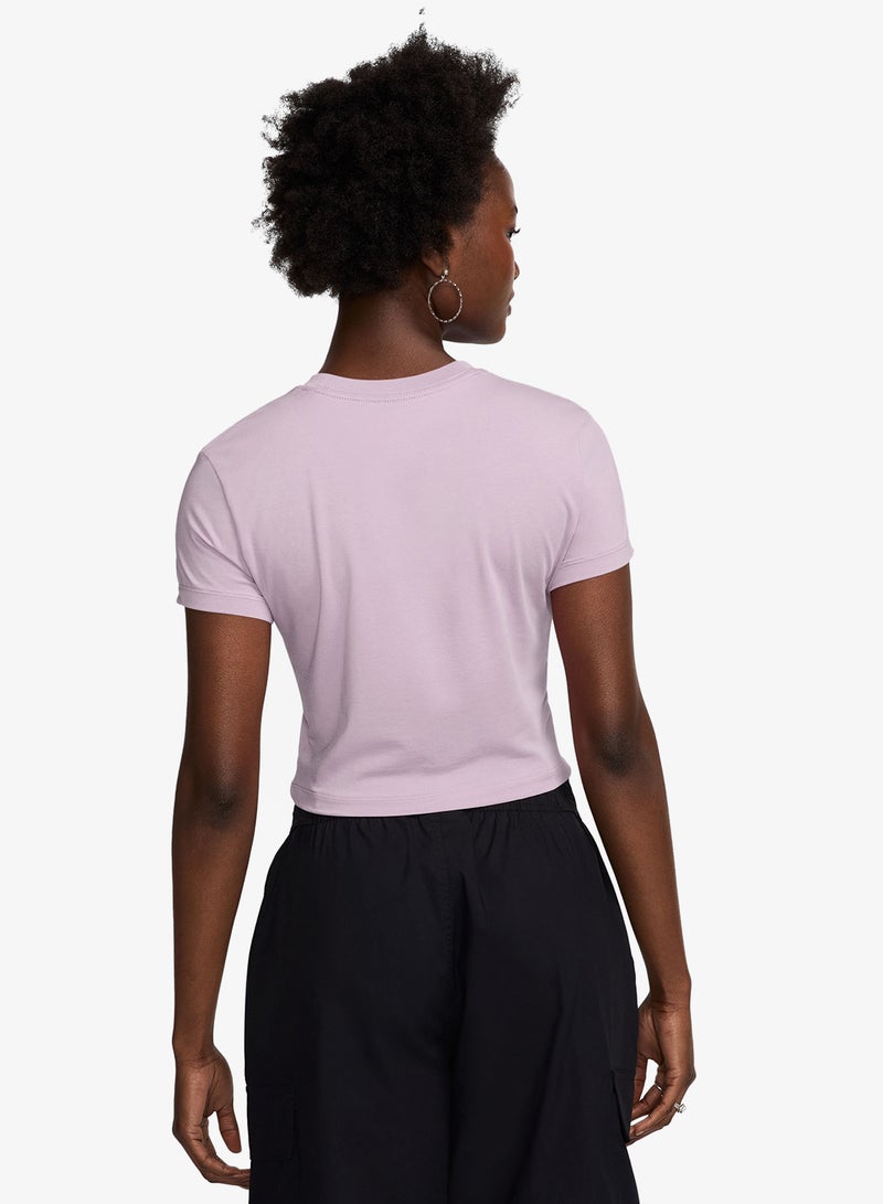 Nike Nsw Chill Knit Cropped T-Shirt - Image 2