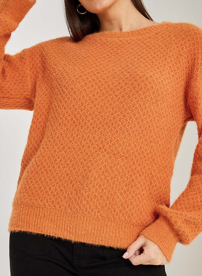 Styli Regular Fit Fuzzy Yarn Sweater  - Image 4