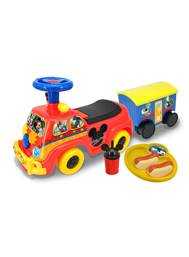 Kiddieland | Lights 'N' Sounds Mickey's Camper with Trailer - Image 1