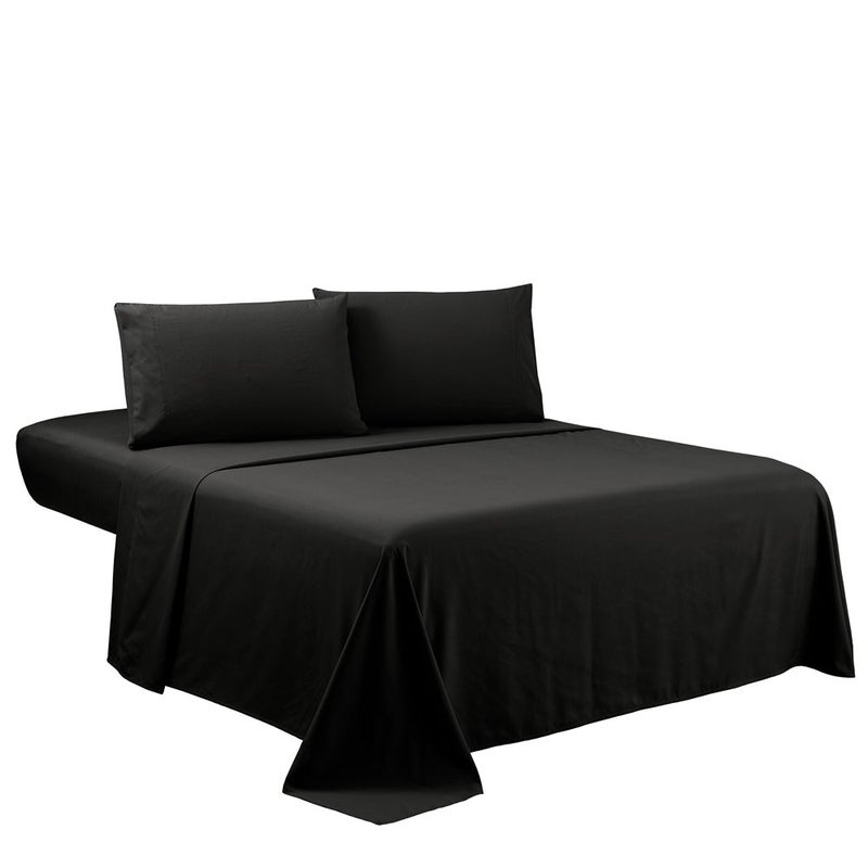 Sfoothome Twin Sheets Set  Black Hotel Luxury 3Piece Bed Set Extra Deep Pocket 1800 Series Bedding Set Wrinkle  Fade Resistant Sheet  Pillow Case Set Twin Black