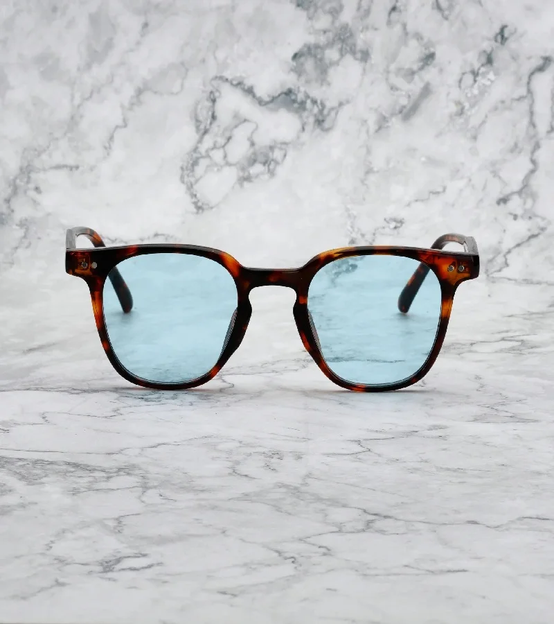  اكسبليست باوتس نظارات شمسية أنيقة للجنسين روجر سلحفاة - أزرق