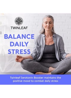TWINLEAF Serotonin Supplement for Mood Support - Made in USA - Natural 5-HTP & L-tryptophan Capsules - Serotonin Booster for Men & Women - Proprietary Formula for Mood and Relaxation - 60 Vegan Capsules  - Image 4