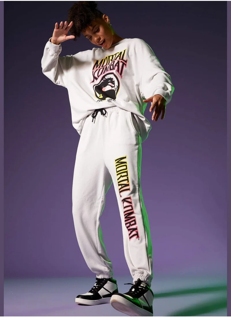 DeFacto Mortal Kombat Licenced Tie Waist Sweatpants