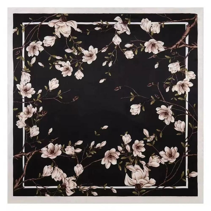 Julunar Silk Like Head Scarf for Women - Satin Large Hair Scarves - 35" Square Silk Hair Wrap for Sleeping with Gift Packed - Image 1