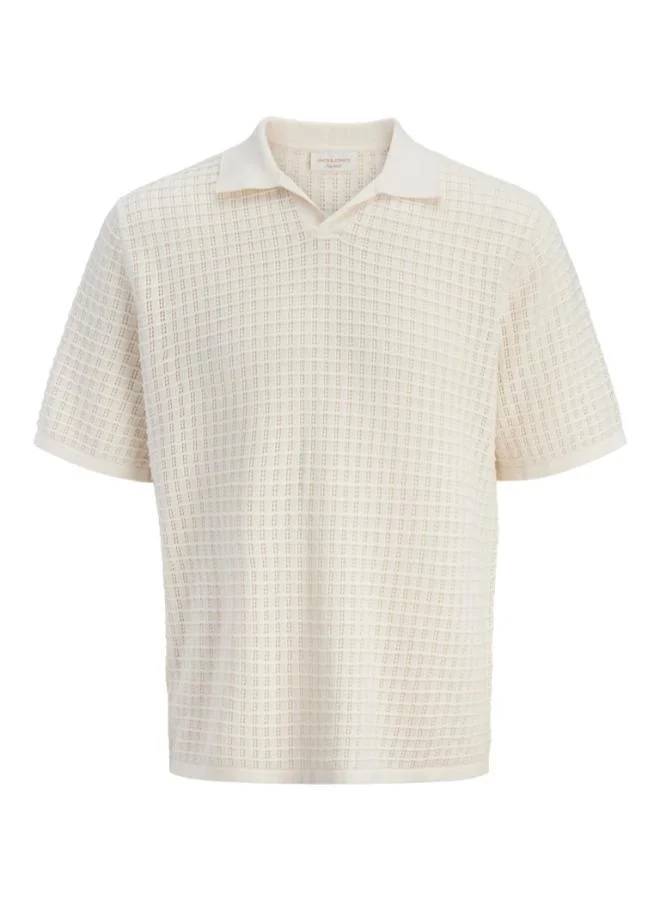 JACK & JONES Sea Salt Casual Polo for Men | Best Price UAE
