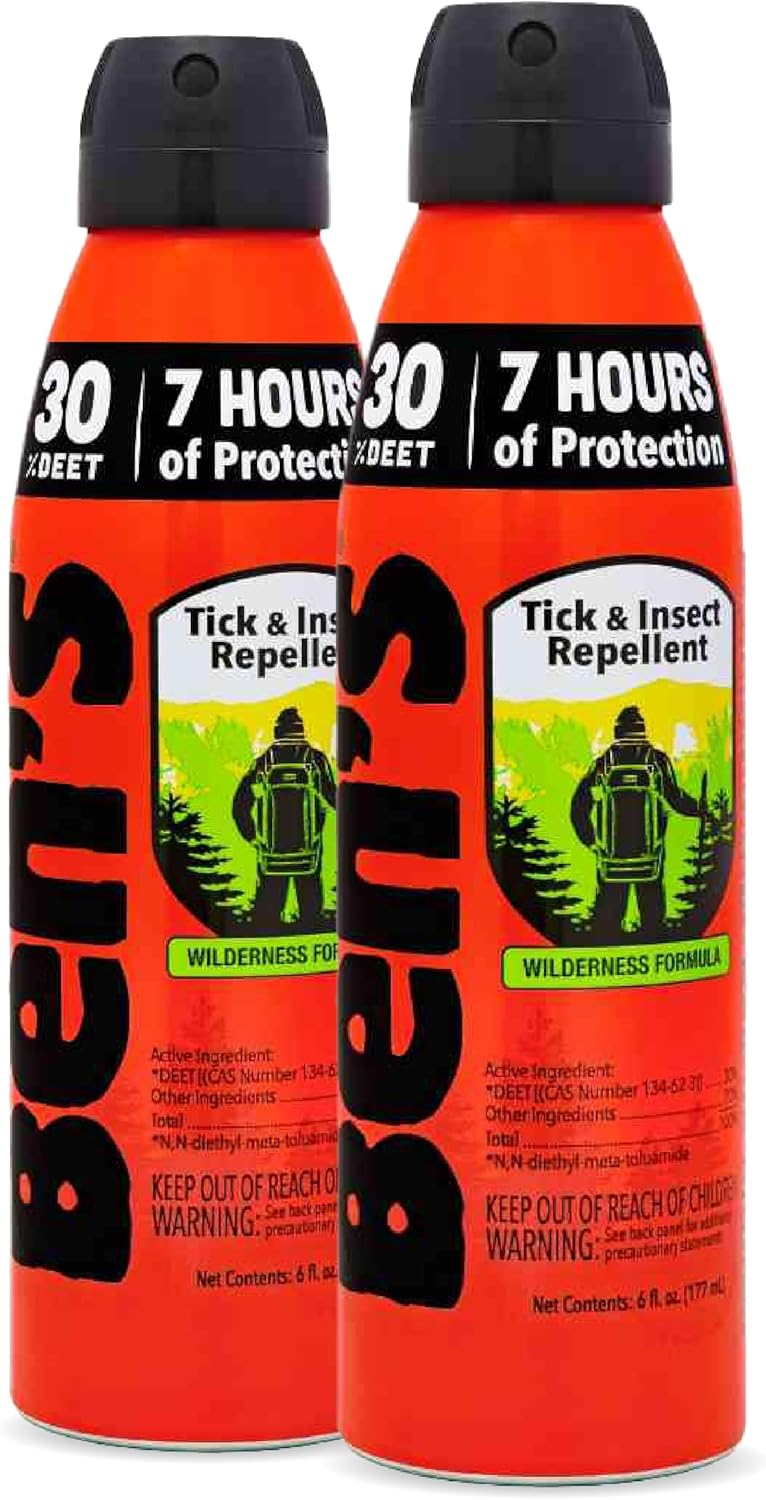 Ben's Tick & Insect Repellent Eco Spray - Bug Spray with 30% DEET for Mosquitoes, Ticks & More - Up to 7 Hours of Protection - Fragrance-Free - 6 oz (2 Pack) - Image 1