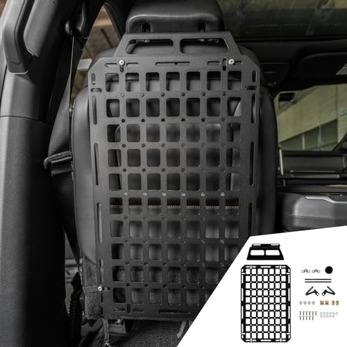 Maxzina Tactical Seat Back Molle Panel Compatible with 2015-2025 Ford F150 Tactical Seat Back Organizers Rigid Molle Panel Seat Back Storage Shelf Organizer 2024 Ford F-150 Accessories (Two Pieces) - Image 1