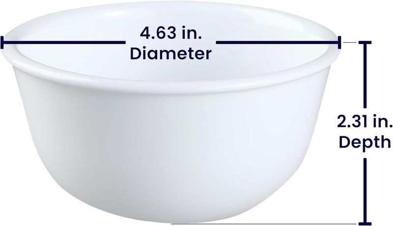 Corelle Coordinates Corelle Livingware Winter Frost White 11-Oz Dessert Bowl (Set of 4) by - Image 2
